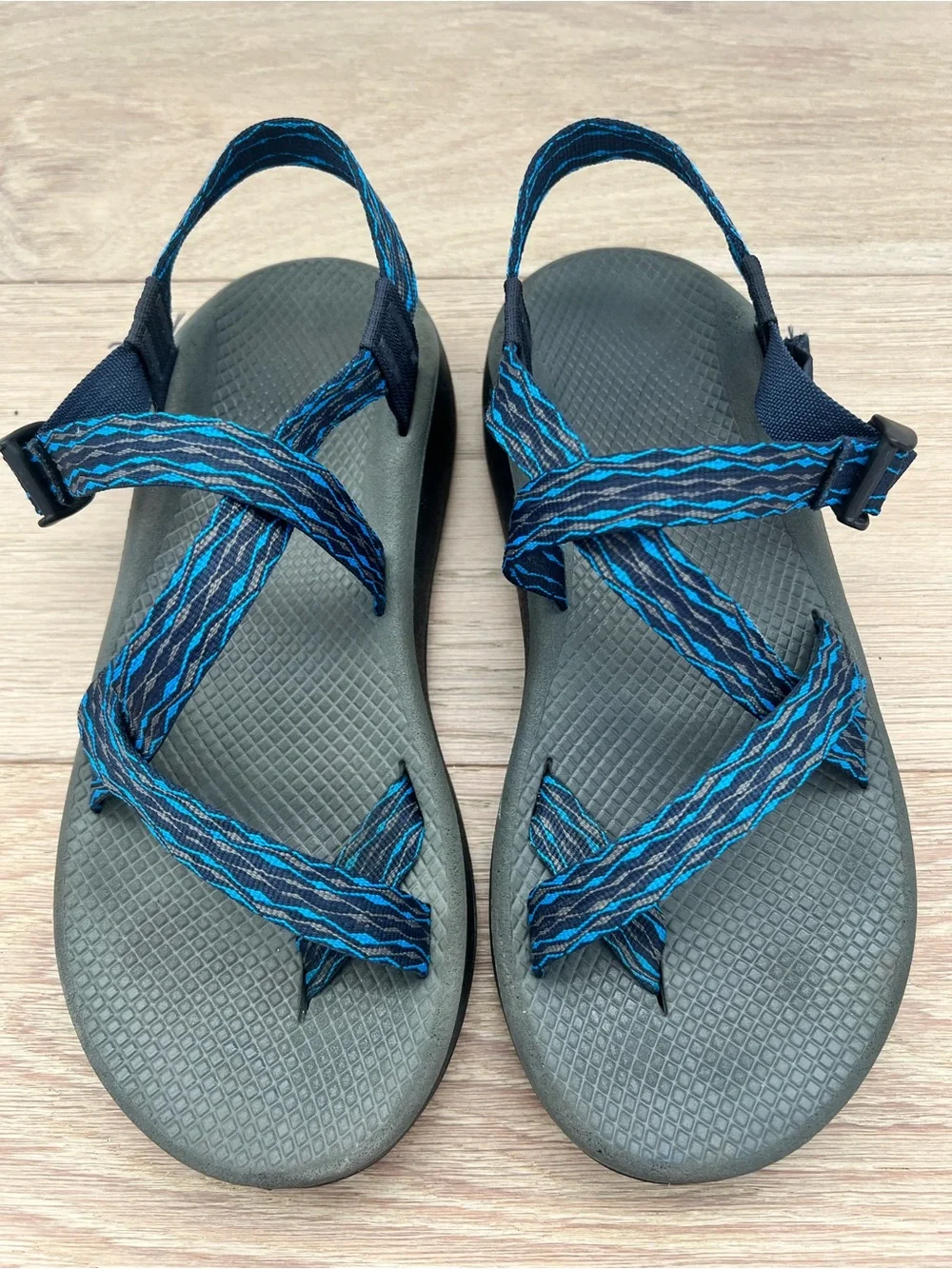 Chaco Z Cloud 2 Sport Sandal Hiking/Water Shoe Men’s Size 10 Blue Black